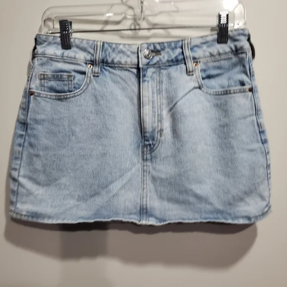 PacSun Light Blue Denim Skirt Size 27 - Picture 1 of 7